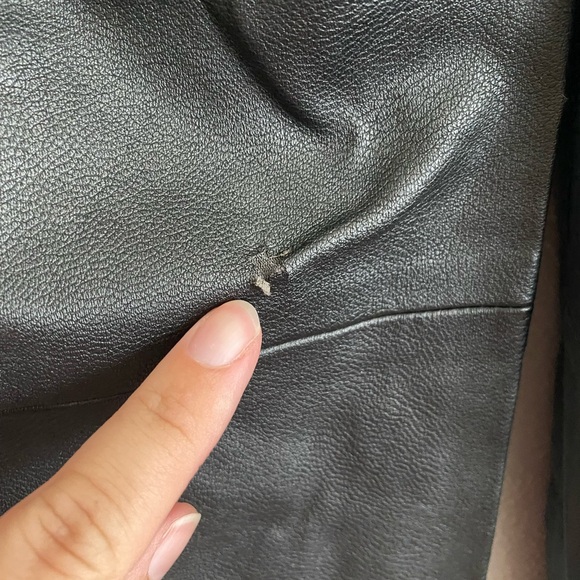 Zara Pants Womens Size Medium Black Basic Faux Leather Pull On Legging Skinny - Picture 12 of 13